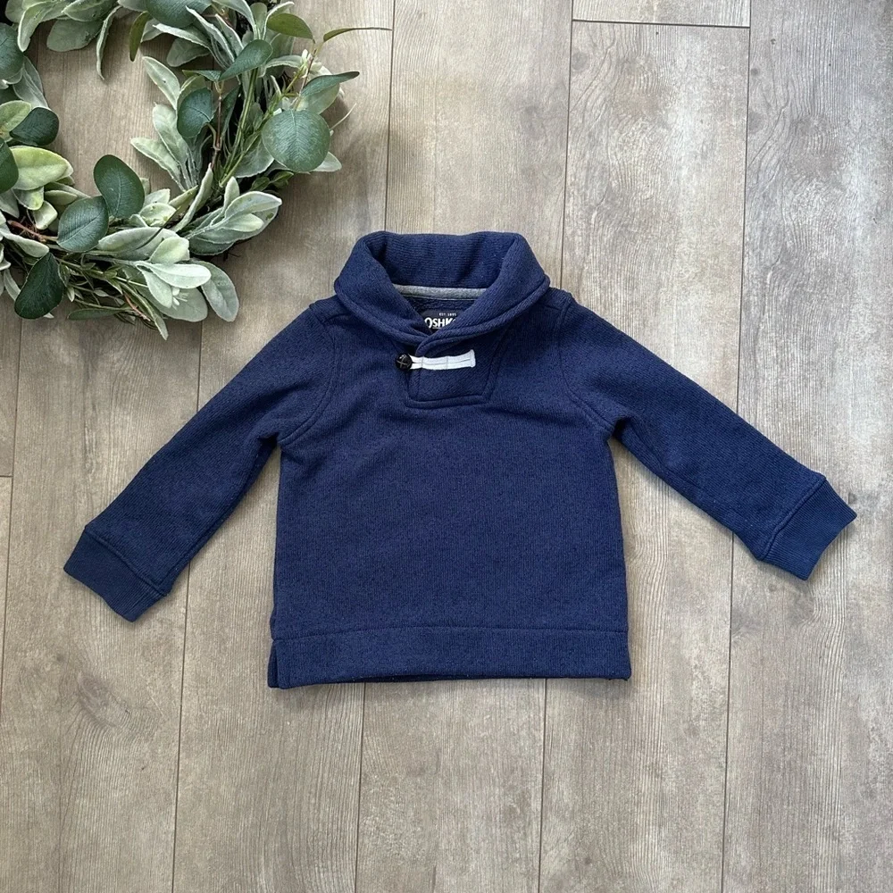 OshKosh B'gosh Toddler Boy Navy Blue Pullover Sweater